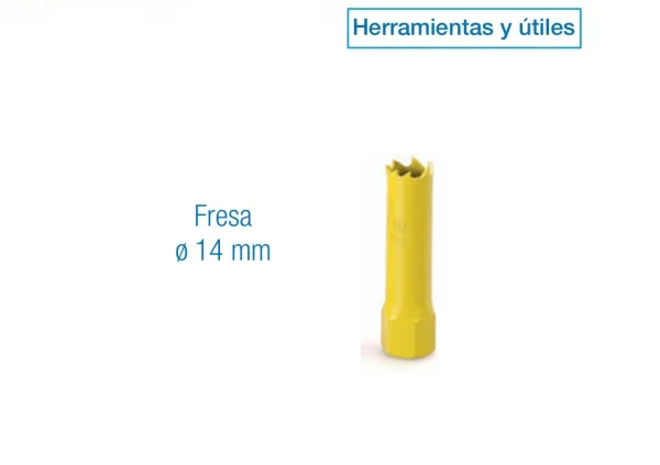 Fresa Ø 14 mm para herramientas y útiles