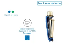 Medidor proporcional de leche 31 kg / 68 lb para vacas
