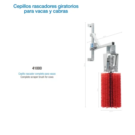 Cepillo rascador giratorio para vacas modelo 41000.