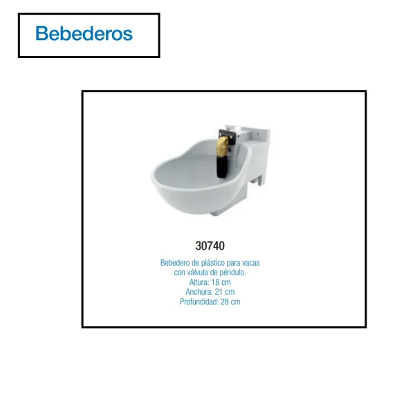 Bebedero de Plástico para Vacas
