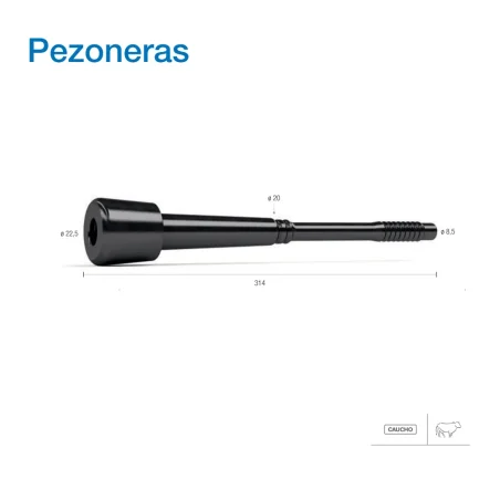 Pezonera de caucho 230/4 adaptable a DeLaval