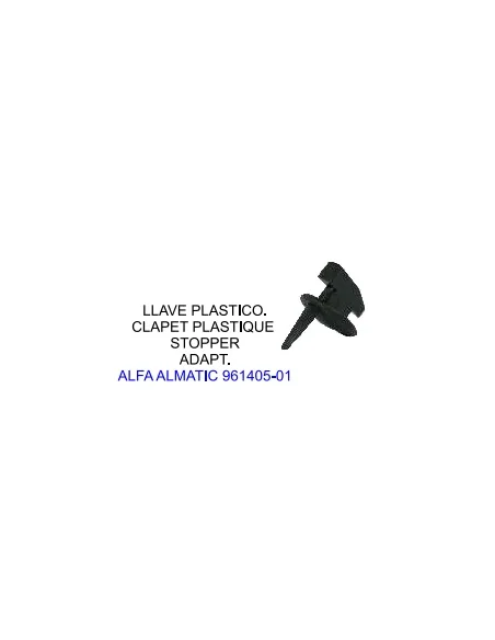 Llave plastico adapt. laval almatic 961405-01