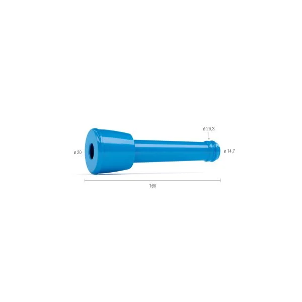 Pezonera ordeño adapt. DeLaval 927259-01 20M-VMS Robot / Spaggiari 0/680 (Silicona)