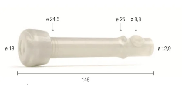 Pezonera ordeño adapt. DeLaval 961403-01 / Almatic S10-S ( Silicona ) 