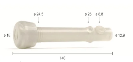 Pezonera ordeño adapt. DeLaval 961403-01 / Almatic S10-S ( Silicona ) 
