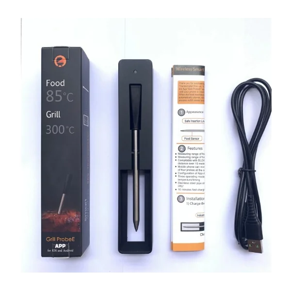 TERMOMETRO DIGITAL CON  BLUETOOTH PARA LECHE Y CARNE 