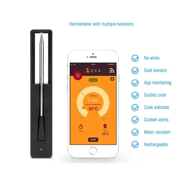 TERMOMETRO DIGITAL CON  BLUETOOTH PARA LECHE Y CARNE -2