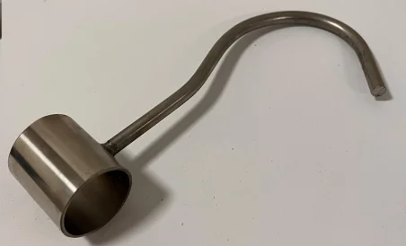 GANCHO INOX PARA TUBO LECHE 