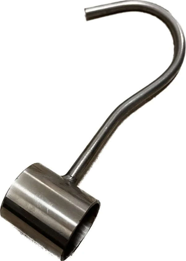 GANCHO INOX PARA TUBO LECHE -0
