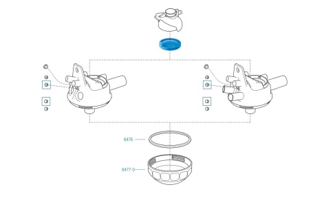 Recambios y piezas para Colector Tipo TF100 Delaval / Alfa laval