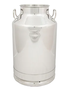 Cantara transporte de leche Acero inoxidable con bisagras y capacidad de 30 Litros 