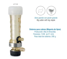 Pezonera completa y recambios para Ultramilk Max 20380 ( Cabras en general  )