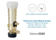 Pezonera completa y recambios para Ultramilk MINI 20383 ( Cabras )