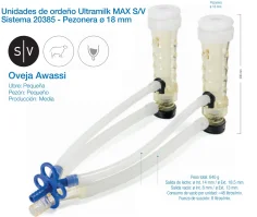 Punto de ordeño ULTRAMILK MAX S/V Sistema 20385 - Pezonera 18 mm  (Ovejas Awassi)