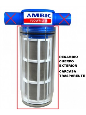 Recambio Cuerpo exterior de Filtro AMBIC flowfilter para sala de ordeño-leche